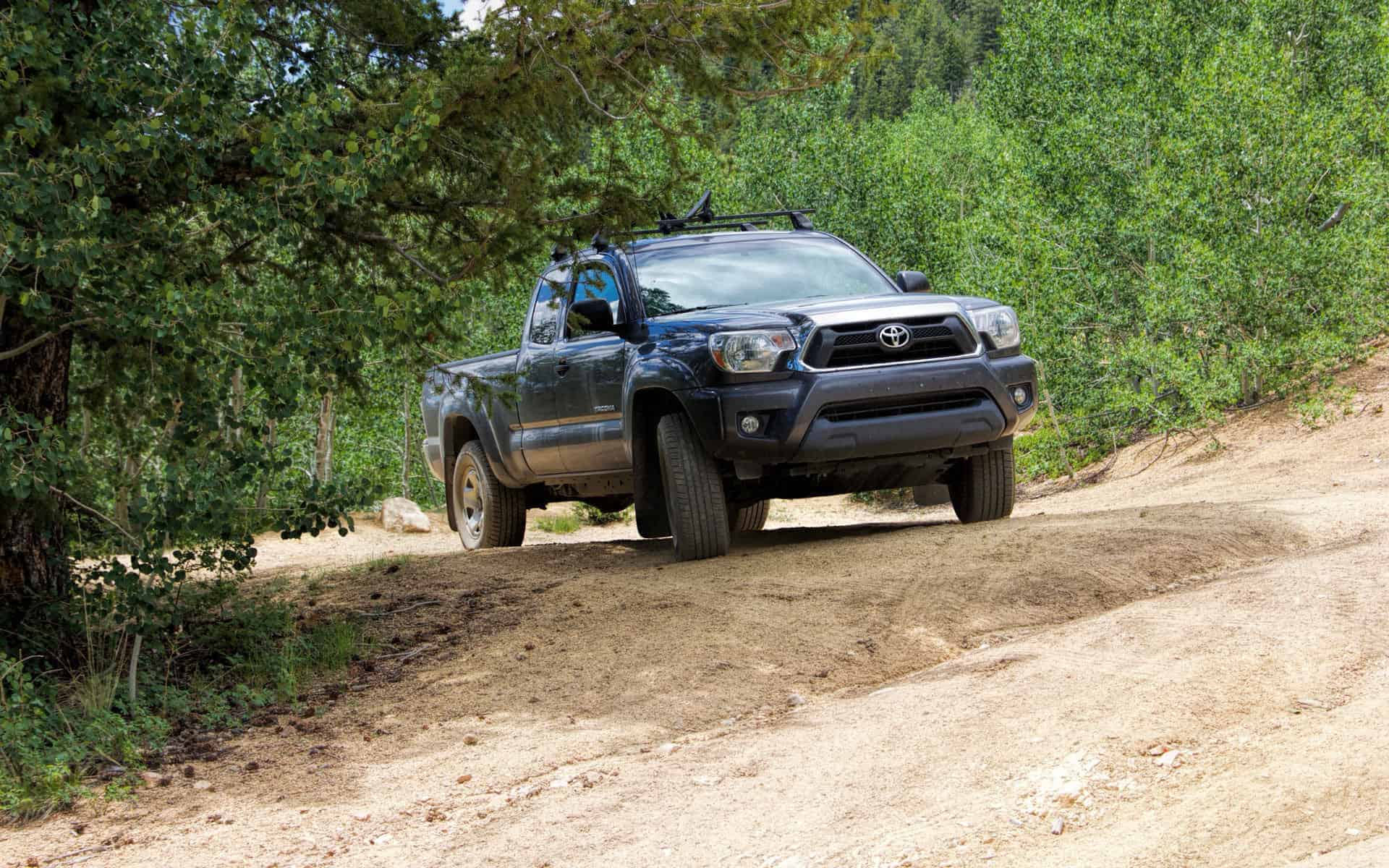 Hillary's truck at Fourmile Creek TH