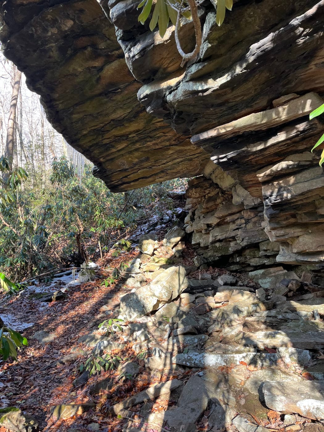 Some of the rock formations located along the hike