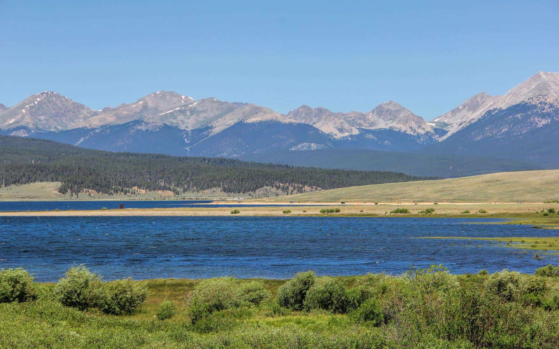 The view from Taylor Park Reservoir, Gunnison CO